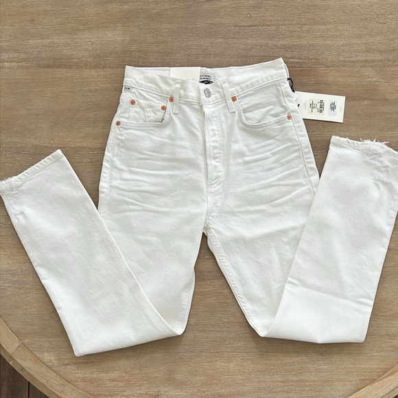 Citizens of Humanity Jolene white out high rise vintage slim 25 27 29 - Picture 10 of 14